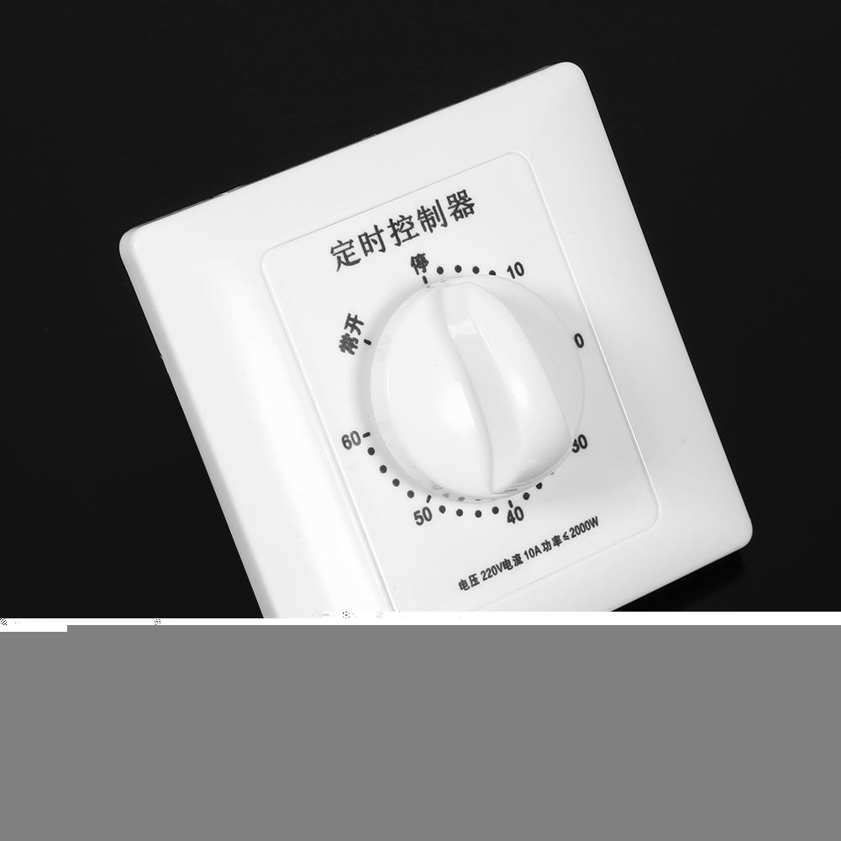 OIMG Timer Switch 220V 30/60/120 Min High Power Pump Mechanical Switch Countdown Control 86 Panel. 
