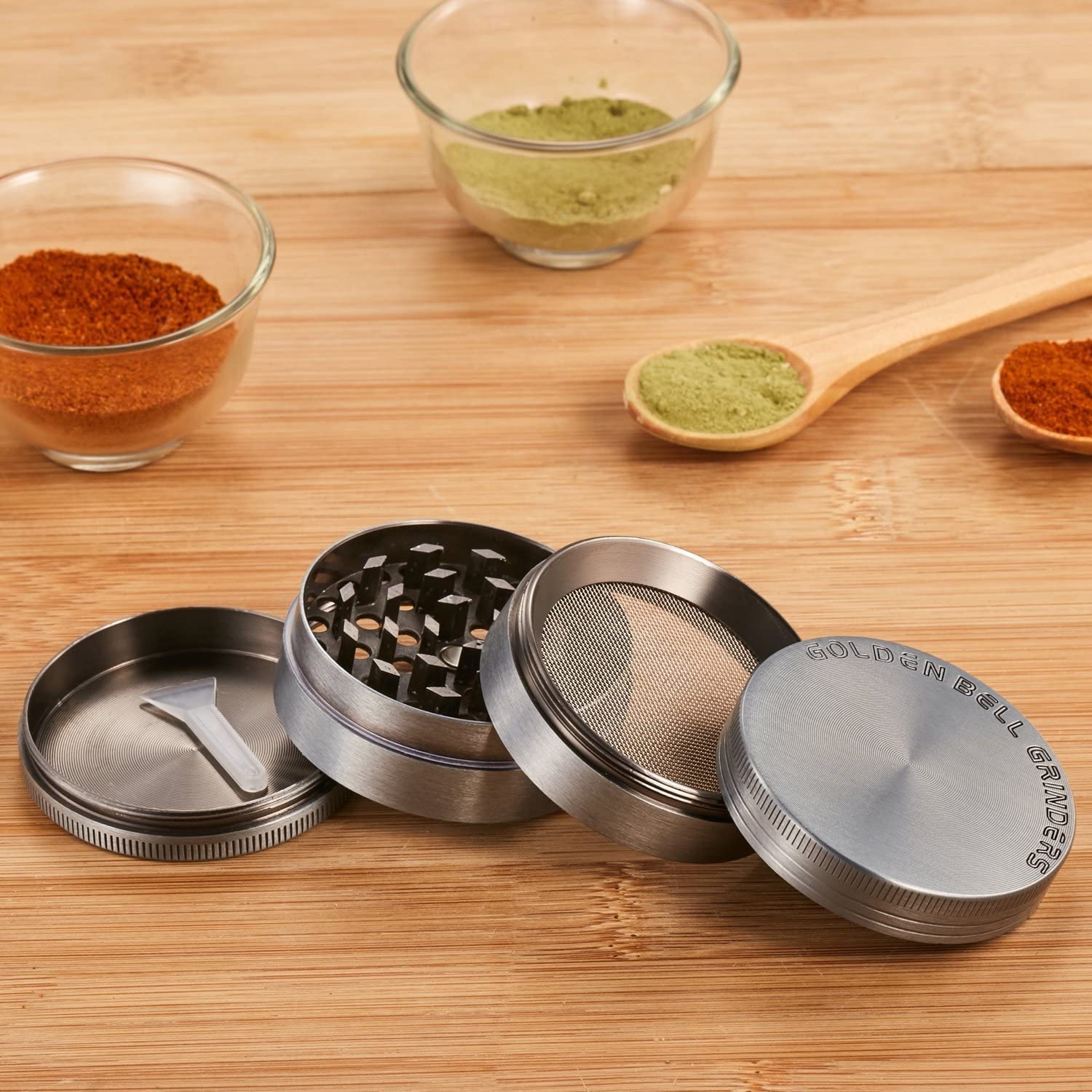 Mini Aluminum Alloy Spice Crusher Hand Muller Pollen Herbal Herb Grinder. 