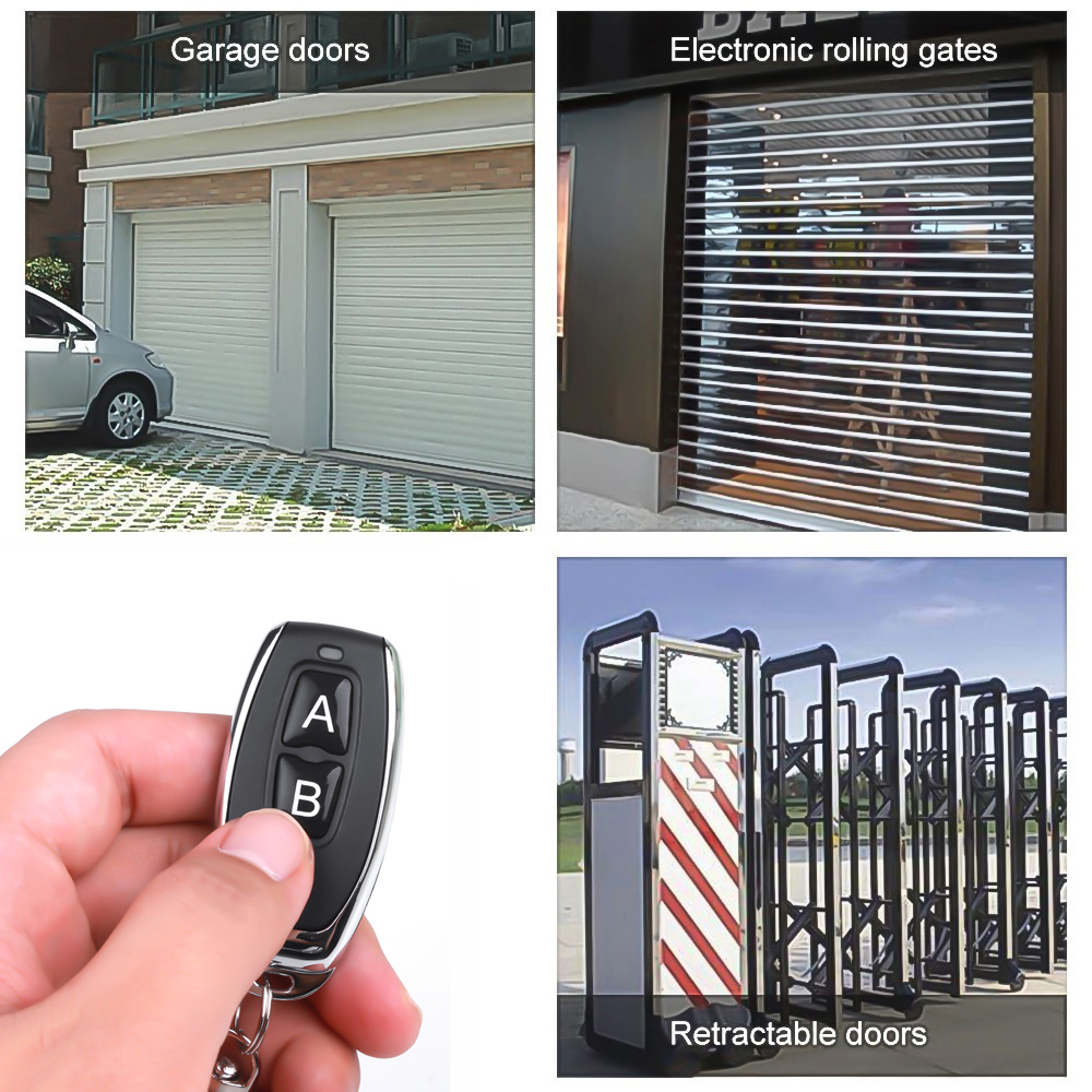 433Mhz RF Remote Control On Off Button Learning Code EV1527 Smart Home Transmitter For Led Light Car Gate Garage Door Alarm Key. 