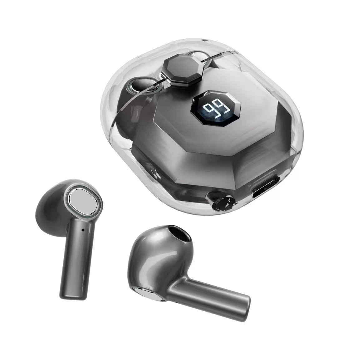 XT3 Digital Wireless Bluetooth Headset FCC/CE/ROHS Stereo Binaural In-Ear Transparent Cross-Border Exclusive