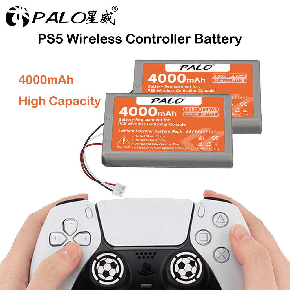 4000mAh PS5 PS 5 Wireless Controller Battery for Sony Playstation 5 LIP1708 Dualsense Gamepad Controller CFI-ZCT1W CFI-ZCT1J