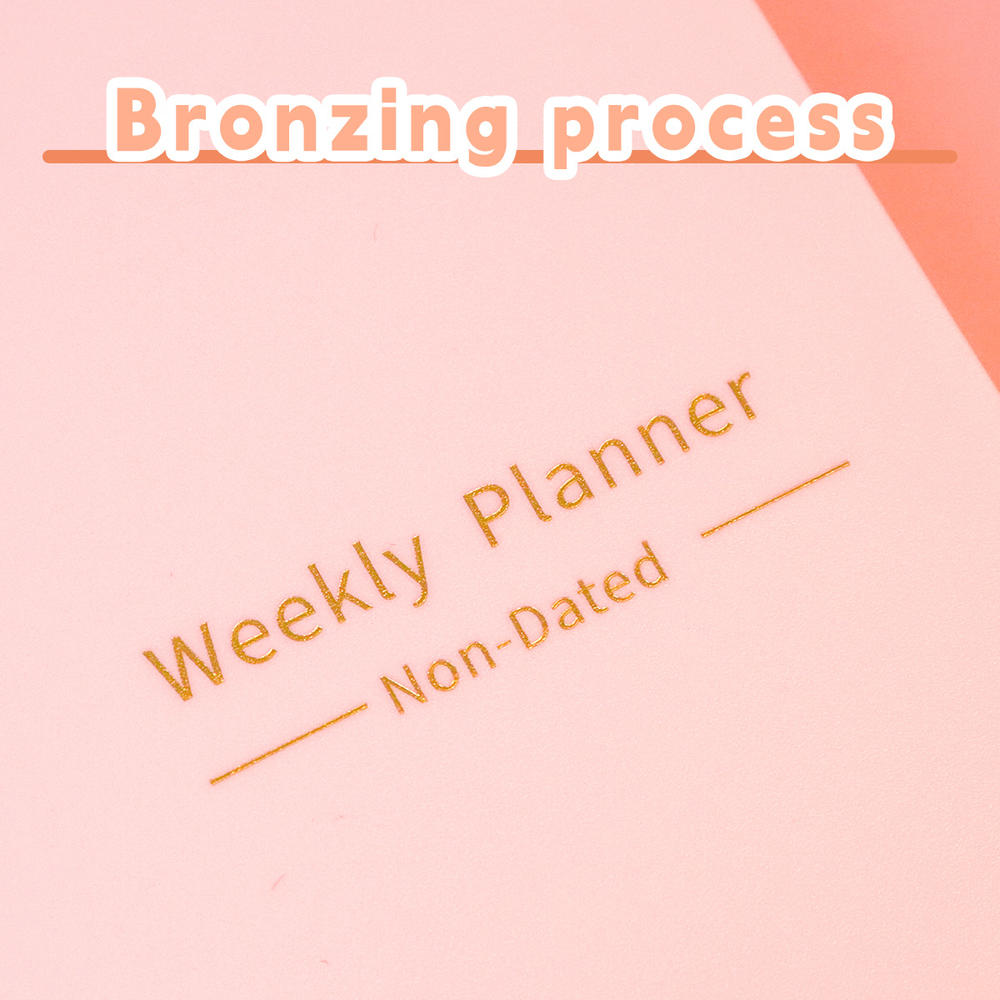 Journal Weekly Planner Notebook Durable Daily Portable To Do List Journal Monthly A5 Daily Notebook for Work Study Travel Goal setting Personal development. 