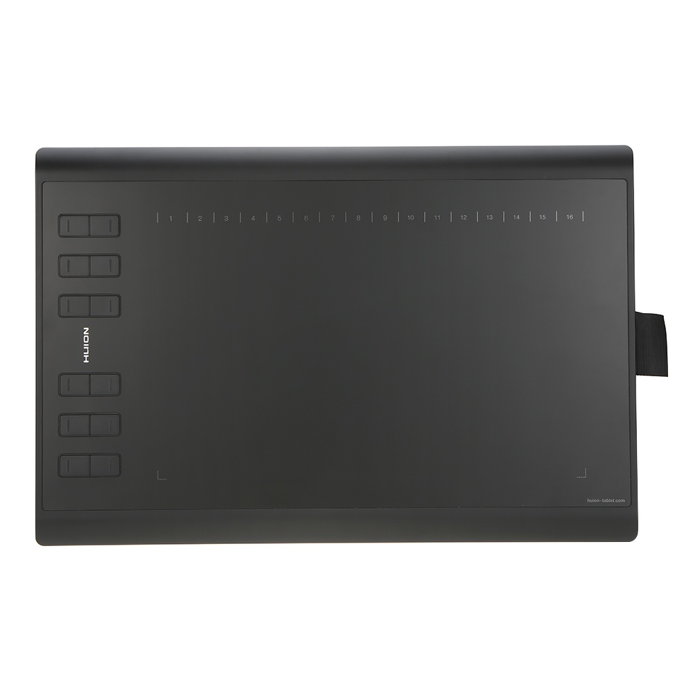 HXSJ Huion Graphic Drawing Tablet Micro USB New 1060PLUS with Memory Card 12 Express Keys Digital Painting Rechargeable Pen. 