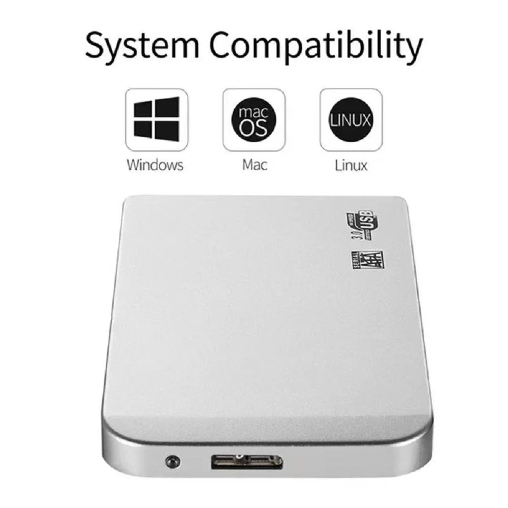Portable SSD 1TB External Solid State Drive 2TB Mobile Hard Disk High-Speed Storage Device For Laptops/Desktop/Mac/Phone. 