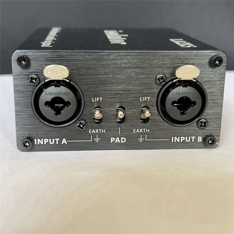 1 PCS LA2XS Audio Isolator Noise Reduction Filter Eliminates Current Noise Dual-Channel 6.5 XLR Mixer Audio Isolators. 