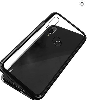 For Huawei Y6 pro 360 Magnetic Metal Tempered Glass Cover - Black - Phone Back Cover. 