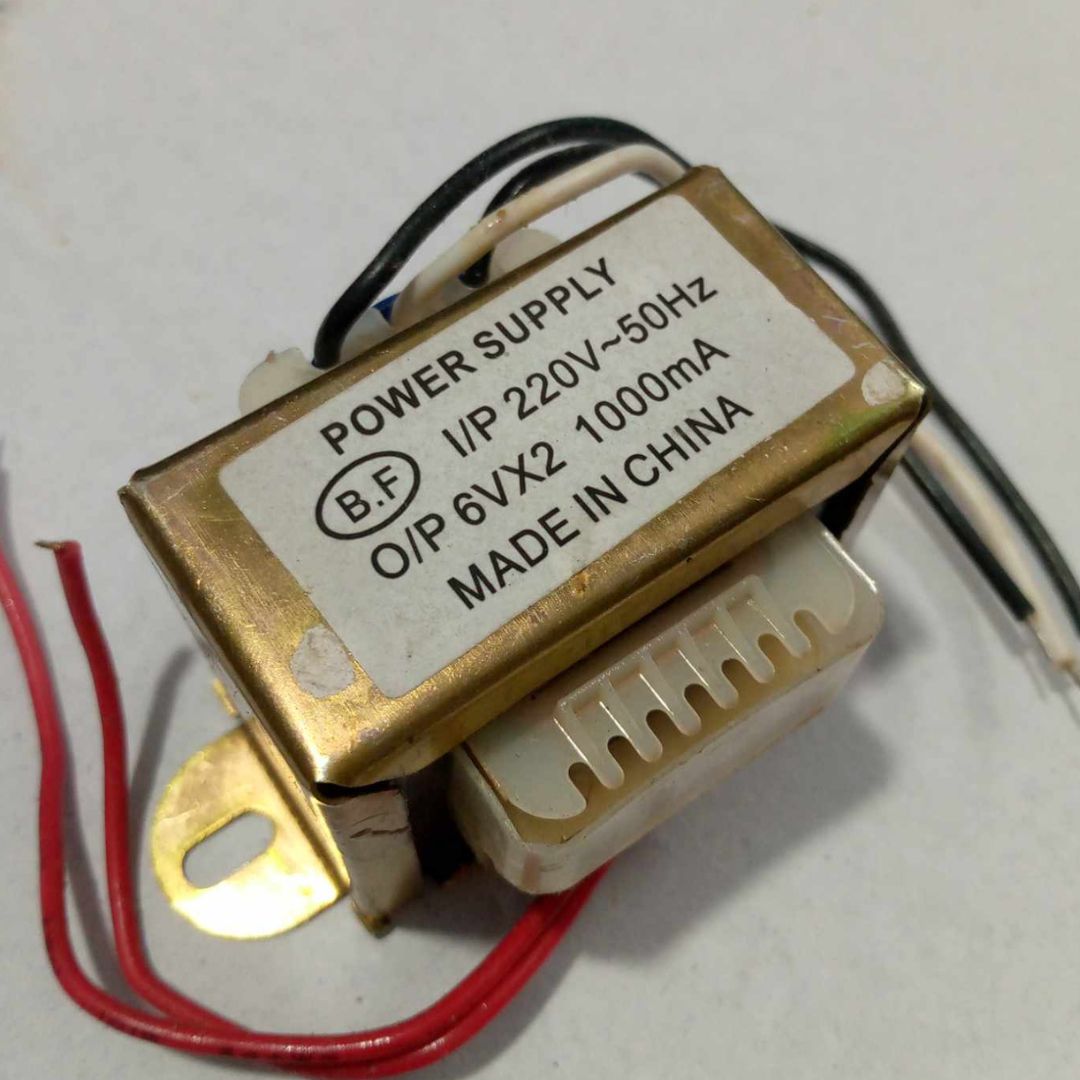 1Amp 6V Transformer 6V-0-6V 1000mA Input AC 220V 50Hz Output DC 6V Volt 1A Step Down Transformers For Power Supplies Adapters Electronics Project DIY - Multi Plug - Multi Plug. 