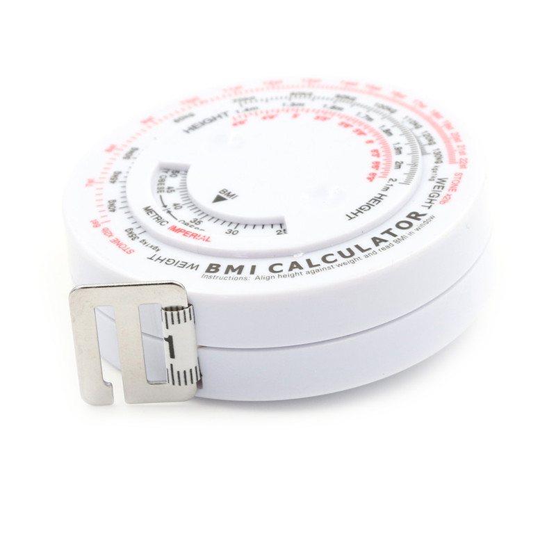Bmi Body Mass Index Retractable Tape 150cm Calculator Diet Tape Measures  Tools