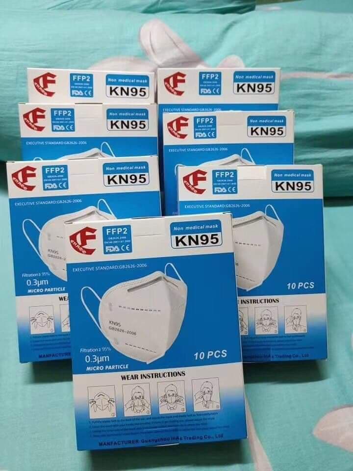 C-F KN95 Face Mask FFP2 10 pcs (1 BOX). 