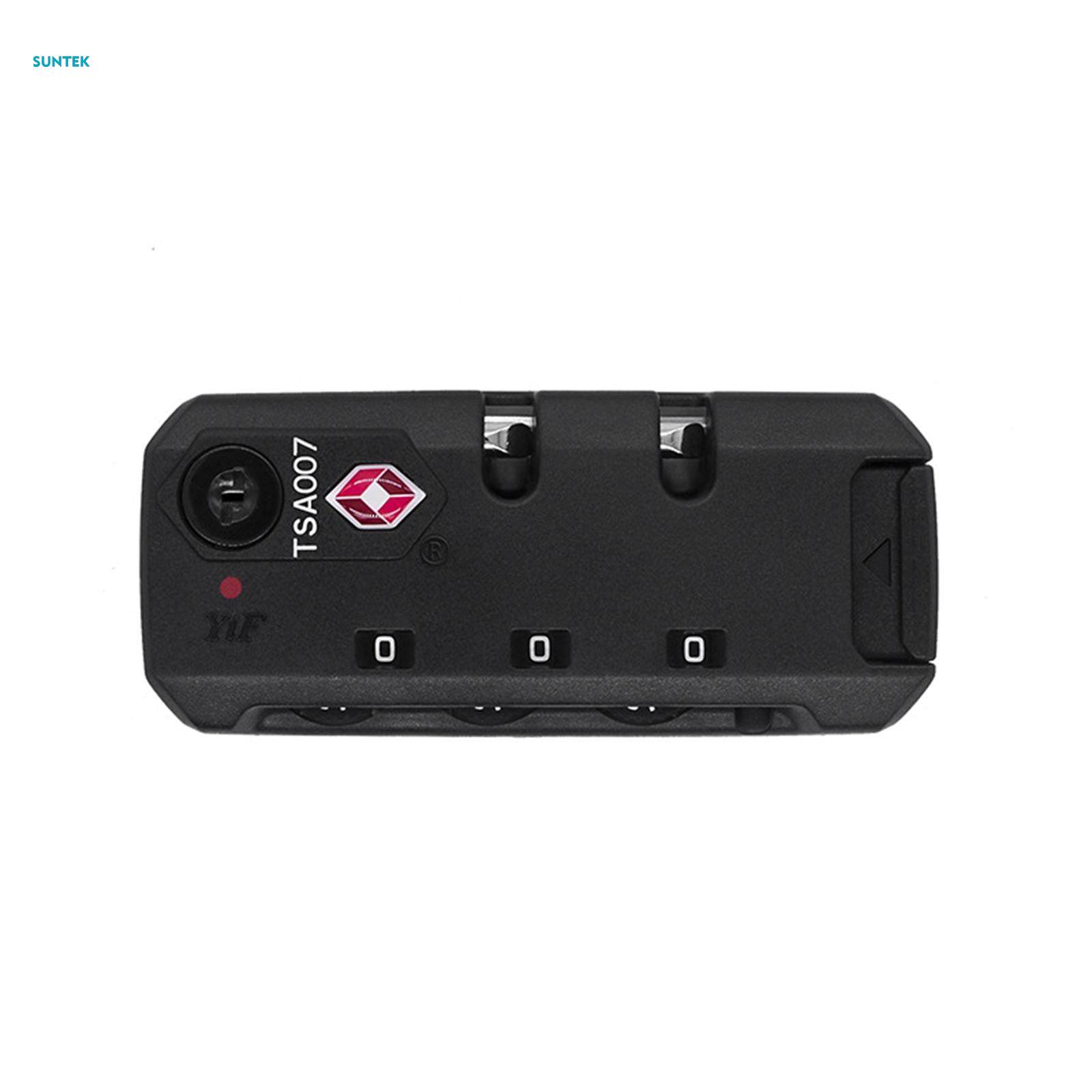 TSA 002 Secure Luggage 3 Digit Combination Lock Suitcase Bag Code Lock Padlock - Portable and Lightweight - TSA13116 Black. 
