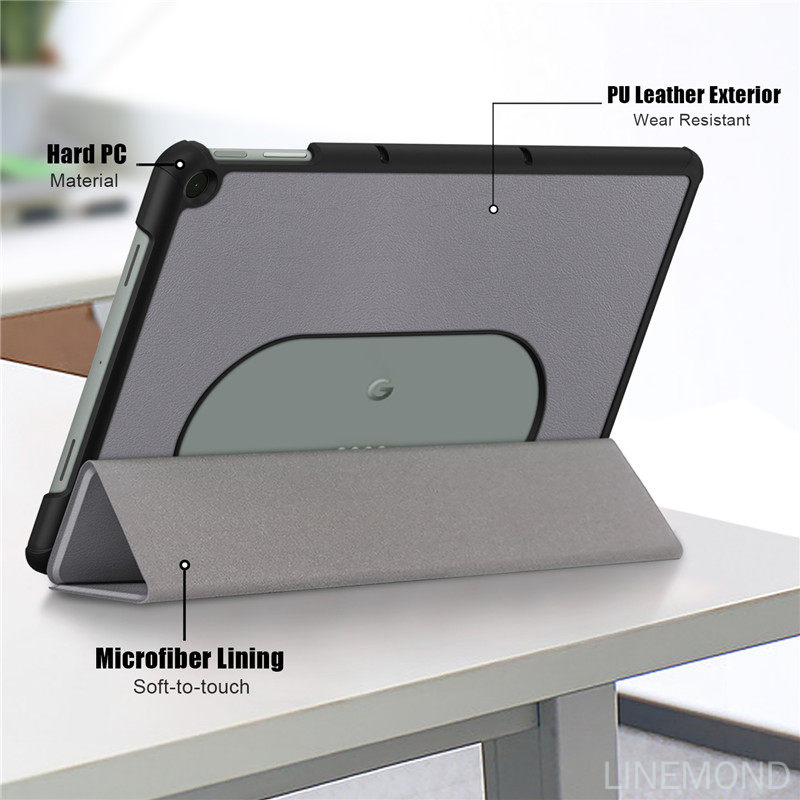 Tablet For Google Pixel Tablet Case 11" Tri-Fold Magnetic Leather Stand Tablet Case For Funda Google Pixel Tablet Cover Coque. 