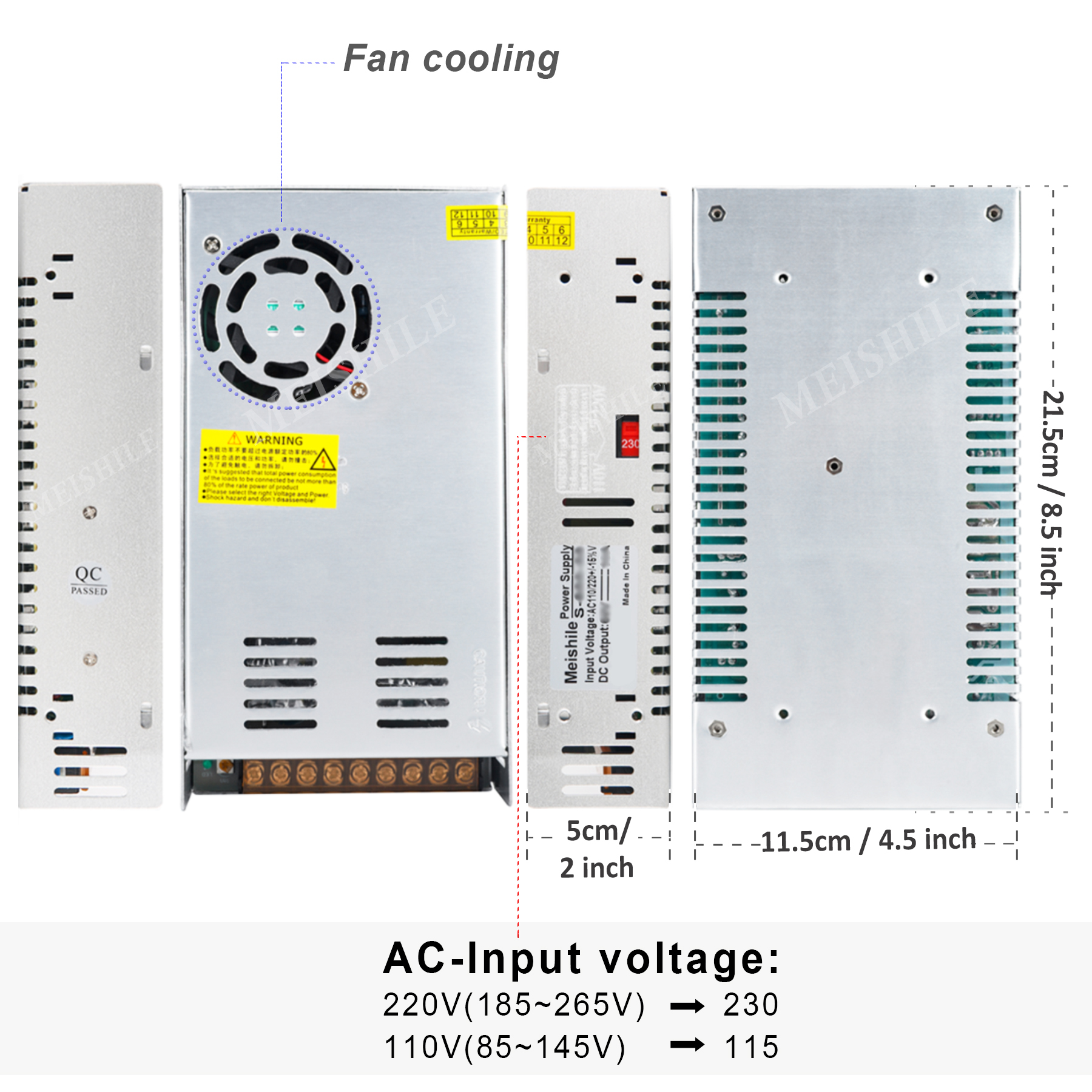 DC 5V 12V 24V 36V 48V 60V Switching Power Supply 2A 3A 4A 5A 8A 10A 15A 20A 25A 30A 40A 50A 60A 100A Transformer Power Adapter. 