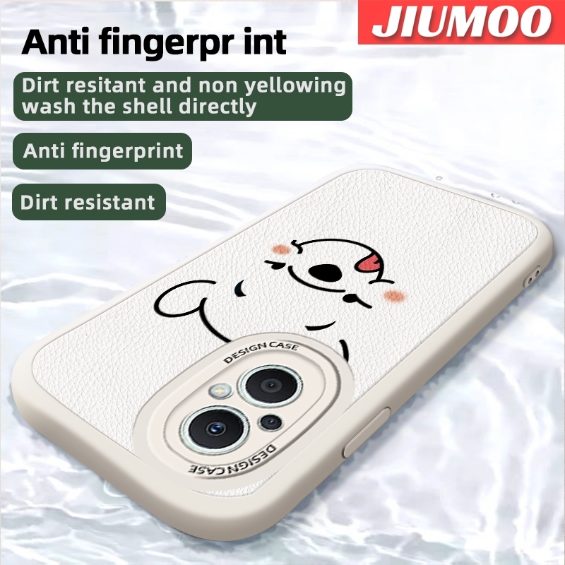 JIUMOO For OPPO Reno 7z 5G A96 5G F21 Pro 5G Reno 7 Lite 5G Reno 8 Lite 5G Case Simple Winnie The Pooh Thin Leather Soft Full Lens Back Cover Camera Protect Cases Shockproof Casing. 