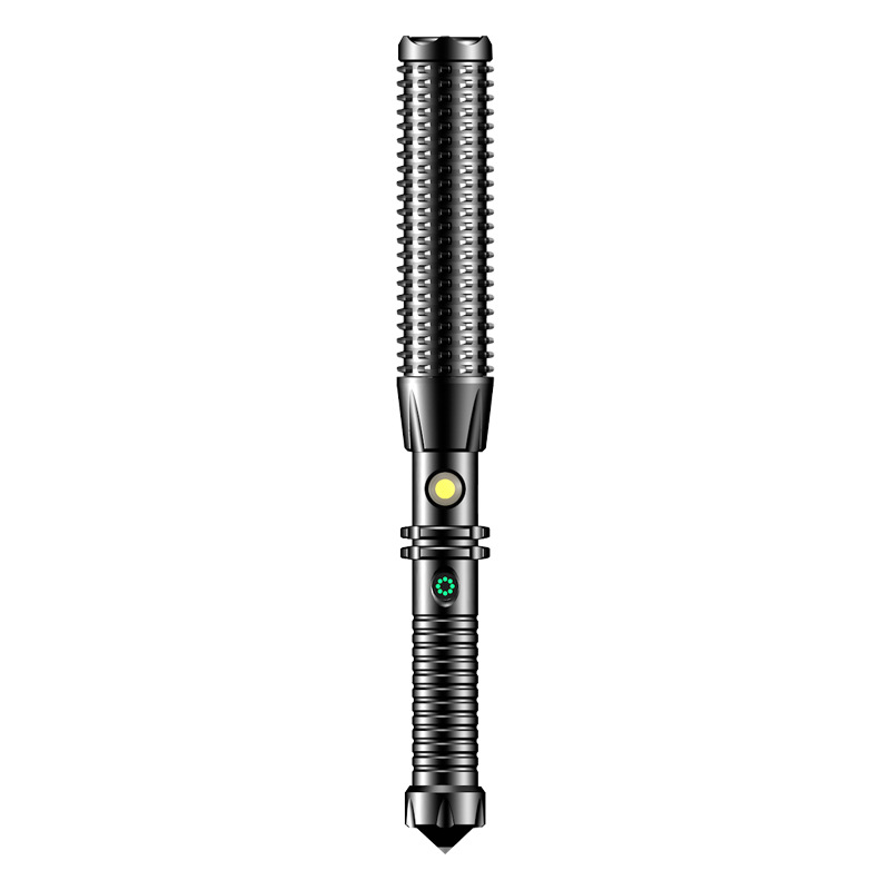 TANJE Tracer Factory Direct Mace Outdoor Multi-function LED Strong Light Car Patrol Flashlight. 