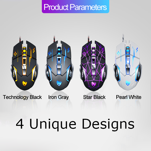 Gaming Mouse T-Wolf V6 Mouse With Multicolor Lighting. 