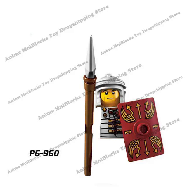 Anime Movies 300 Spartan Medieval Roman Soldier Warrior mini action toy figures building blocks kid Assembly toys model dolls Dislikelike. 