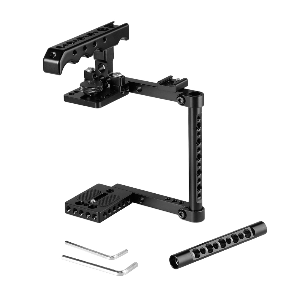 CAMVATE kamera kafesi Rig Canon 650D,600D,550D,500D,450D,760D,D3200, d3300, D5200,D5500,D300S,D610,a58,a7,a7II,GH5/GH4/GH3/GH2. 