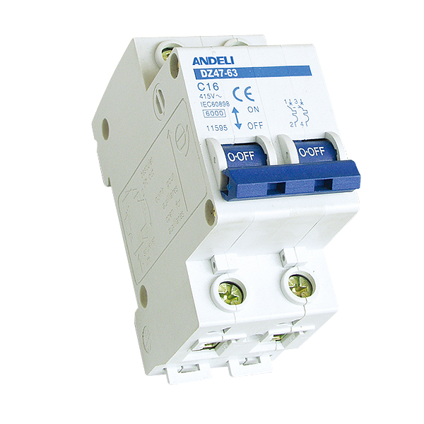 ANDELI Miniature Circuit Breaker (MCB) DZ47-63 DP. 