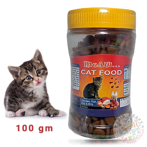Meaw Cat Food 100gm for Partian Cat and Deshi Cat