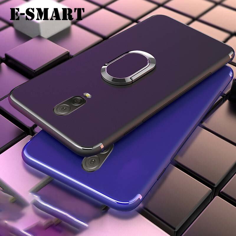 Phone Case For Samsung Galaxy J7 Plus Back Cover Car Stand Holder Built-in Magnetic Cases Buckle Bracket Finger Metal Ring Phone Casing for Samsung Galaxy J7 + Plus Back Cover. 