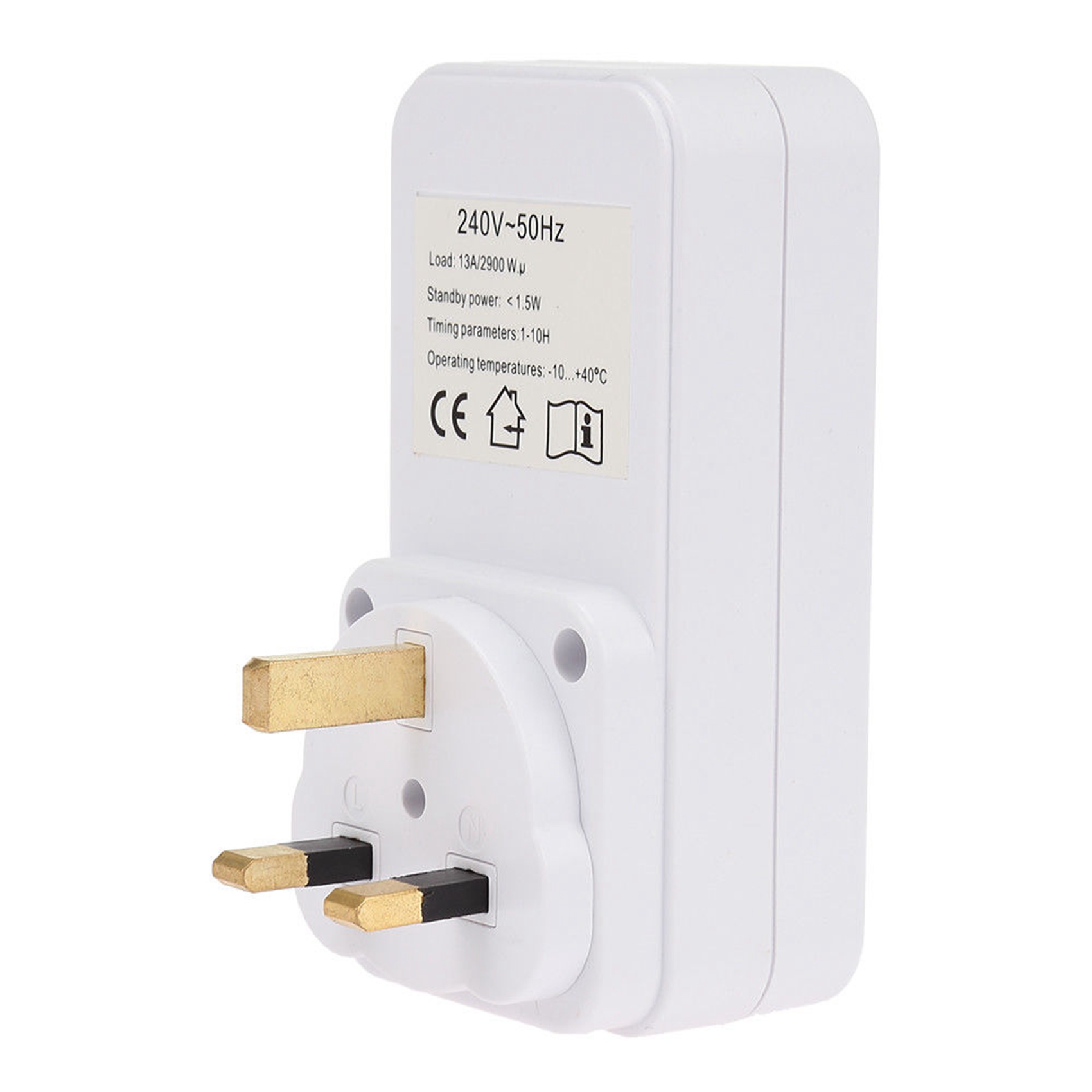 2X Smart Control Countdown Timer Switch Plug-In Socket Auto Shut Off Outlet Uk Plug. 