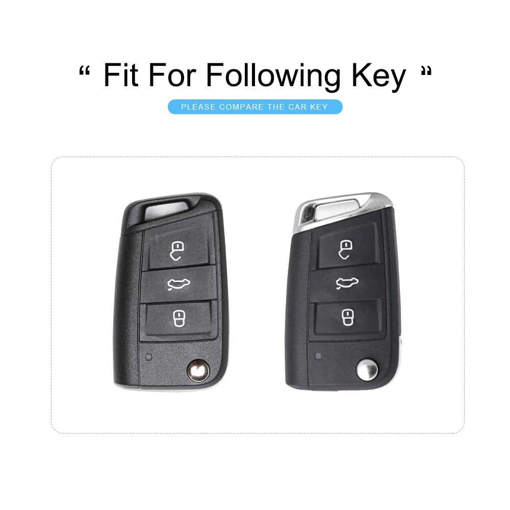 6 Colors TPU Car Key Case For VW Golf 7 GTI R Tiguan Key Bag Shell Car Keyrings keychain. 