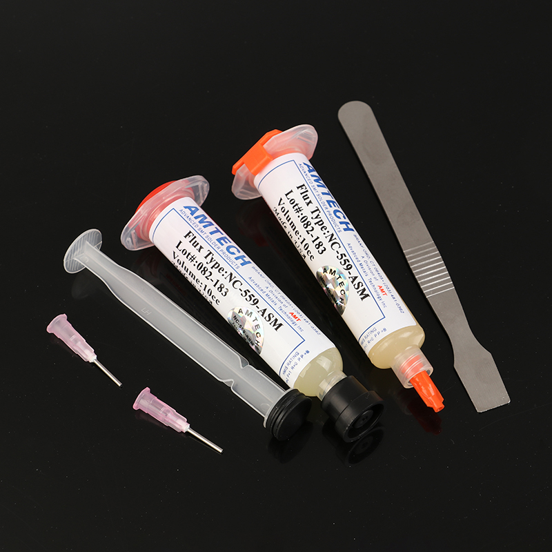 1 Set Solder Flux 10cc Flux NC-559-ASM-UV Solder Paste For Phone LED BGA SMD PGA PCB Repair + Needles Rework Tools Tetuo. 