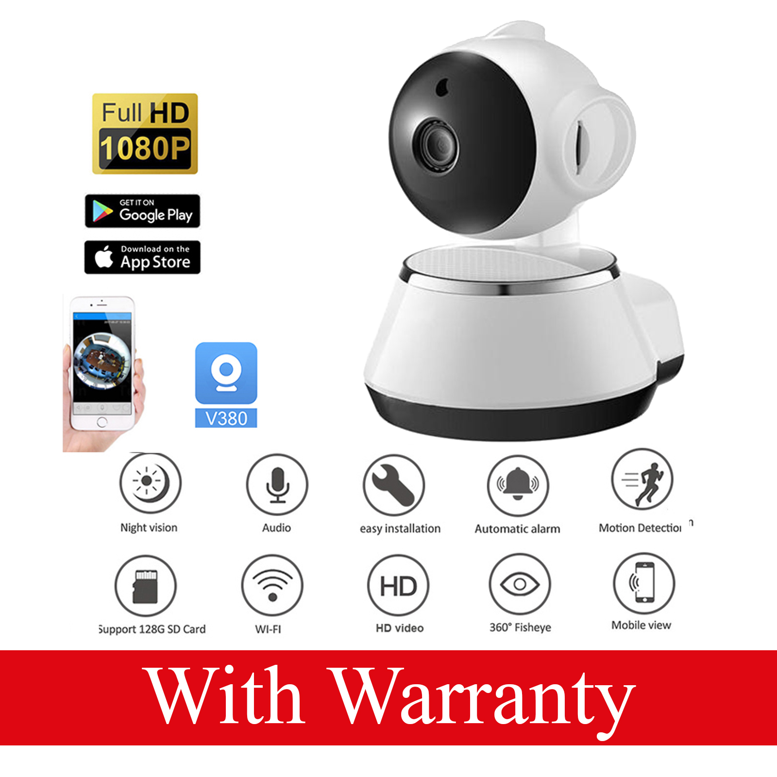 V380 ptz Camera WiFi IP Camera V380 IP Camera 360 Degree CCTV Camera. 
