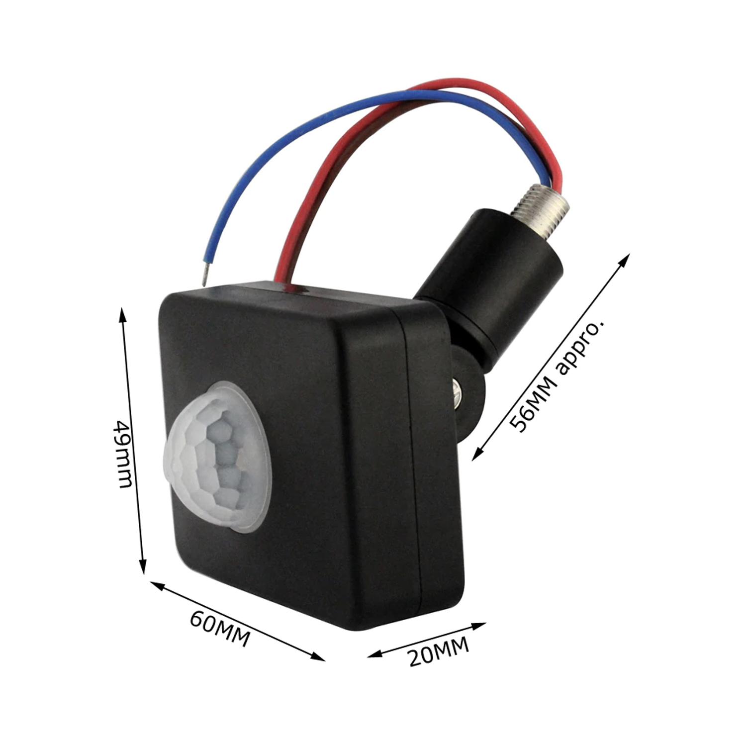 Motion Detector AC 110V 220V DC 12V PIR Sensor Wall Mount Motion Switch Automatic Infrared Body Lamp Light Timer Switch Outdoor. 