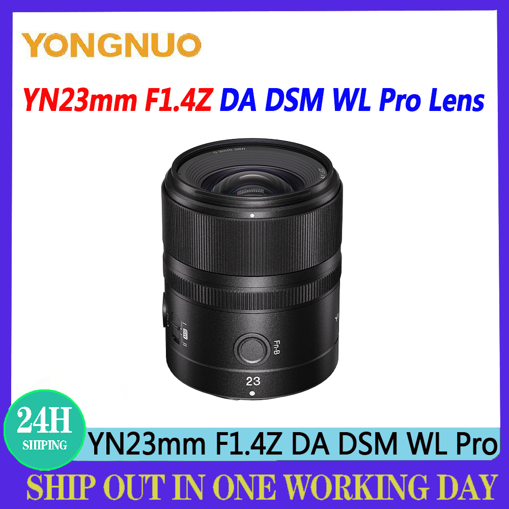 YongNuo YN23mm F1.4Z DA DSM WL Pro Camera Lens APS-C Auto Focus lens For Nikon ZFC Z9 Z6II Z7II Z50 Mount Series Cameras