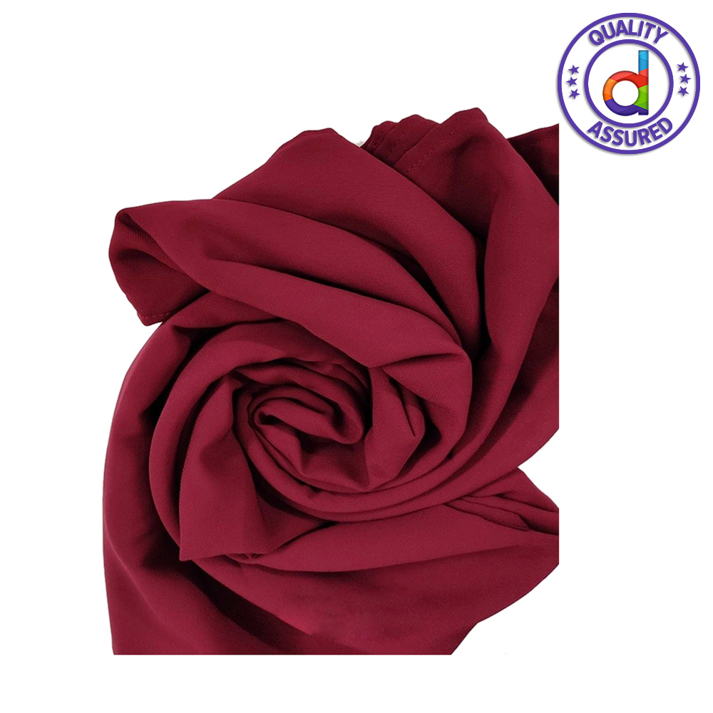 Hijab Chiffon Georgette Premium Quality - Maroon - Size-90" x 30 " - Hijab Collection - Hijab Collection. 