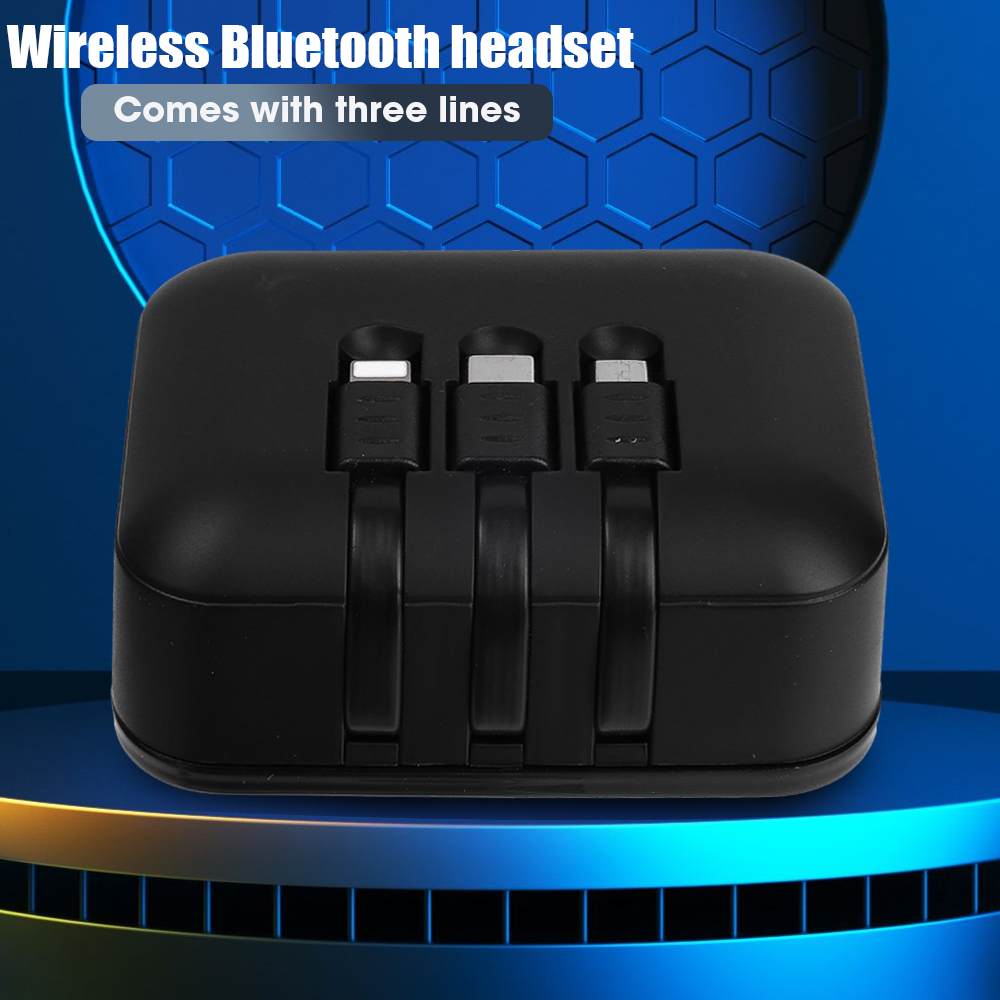 M88 Wireless Bluetooth Headphone Intelligent Digital Display Sport Gaming Bluetooth 5.3 Earphone with Type C USB Data Cord. 