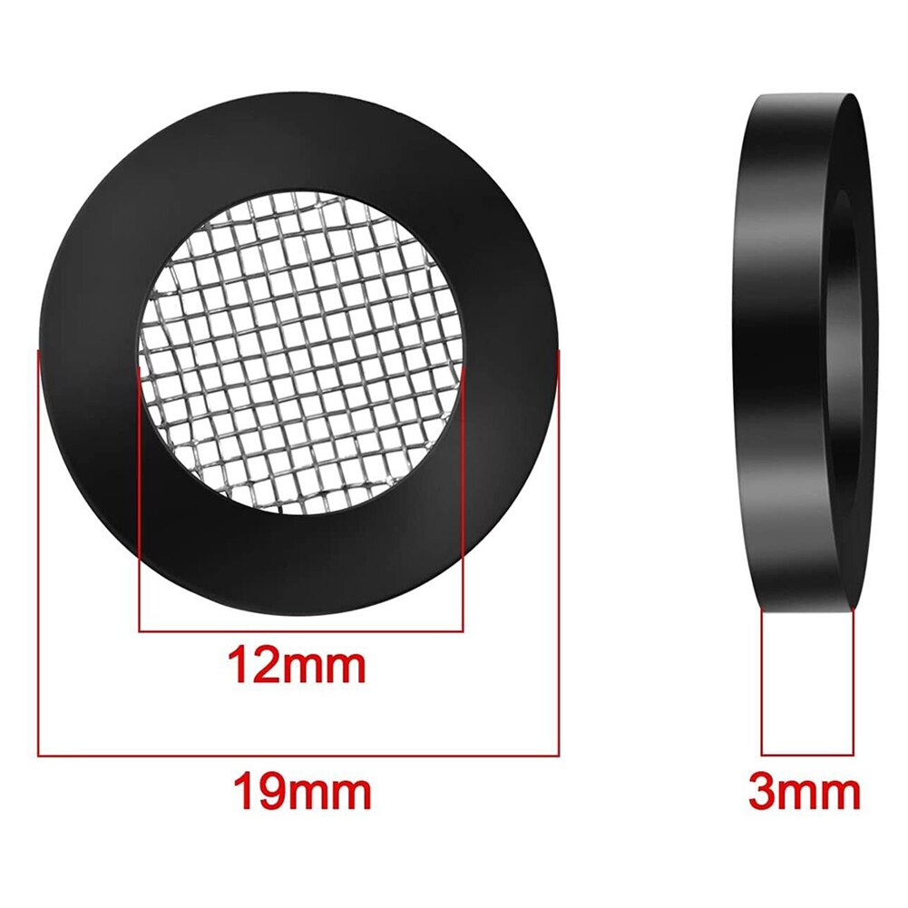 20pcs Rubber Gasket Hose Washer Seal O Ring Flat Gasket Filter Net For Shower Head Fit For 1/2 Inch Garden Hose And Water Faucet. 
