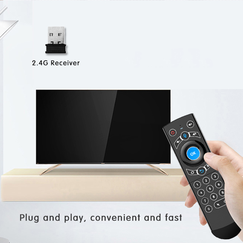 G21 Pro Voice Remote Control 2.4G Wireless Keyboard Air Mouse(Blue). 