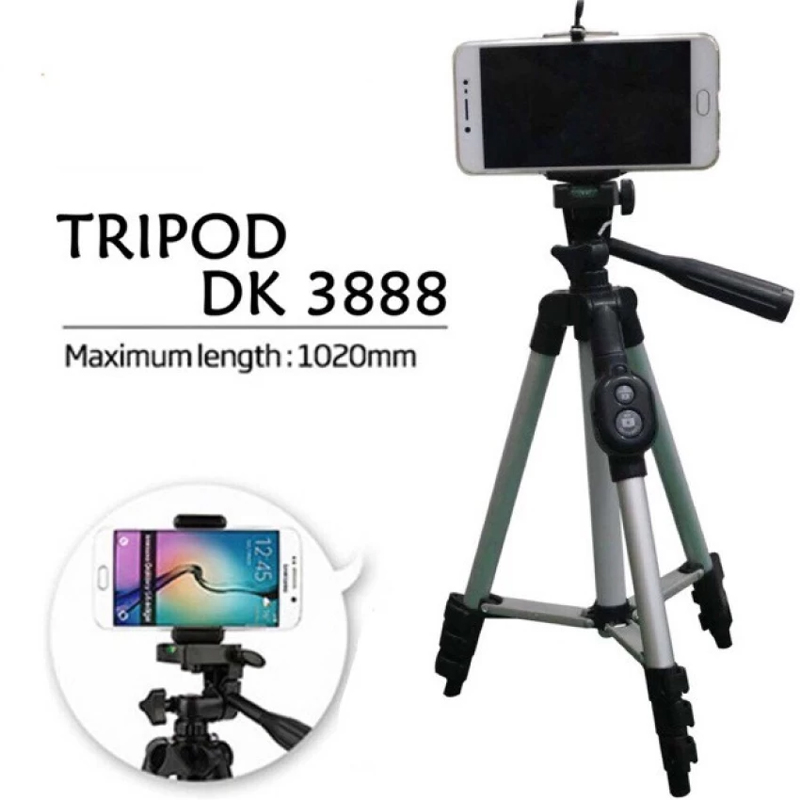 DK 3888 Mobile Phone Camera Tripod with Selfy Remote Control. 