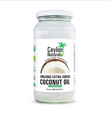 Ceylon Naturals Organic Extra Virgin Coconut Oil 1L