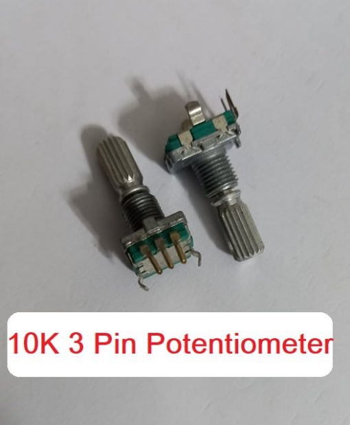 3Pin Single Gang Rotary 10K 3 Pin Linear Taper Pot Potentiometer Volume Controller Variable Resistor 10K Ohm Potentiometer Single Gang Rotary Switches Electronics Circuitry & Parts. 