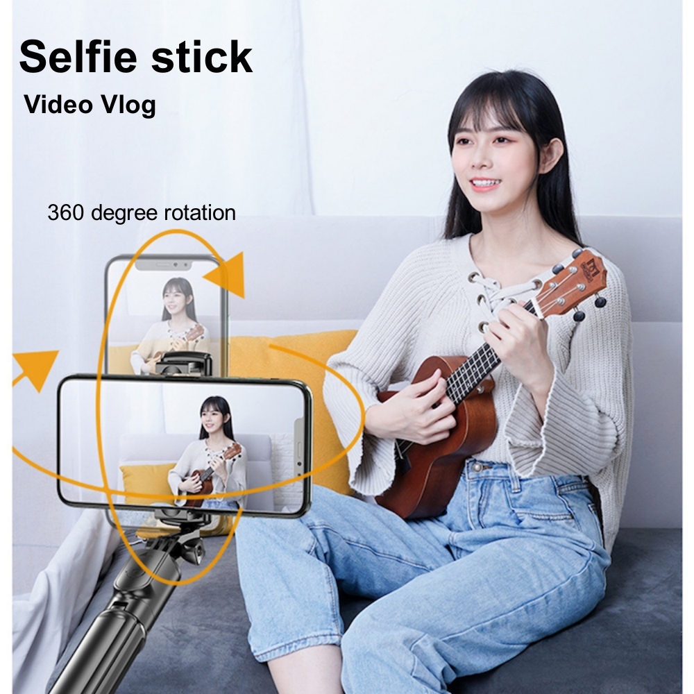 S03 Selfie Stick Mini Tripod 68cm Extended Handheld Slefie Sticks Stand Monopod With Remote Shutter For Travel Video Vlog. 