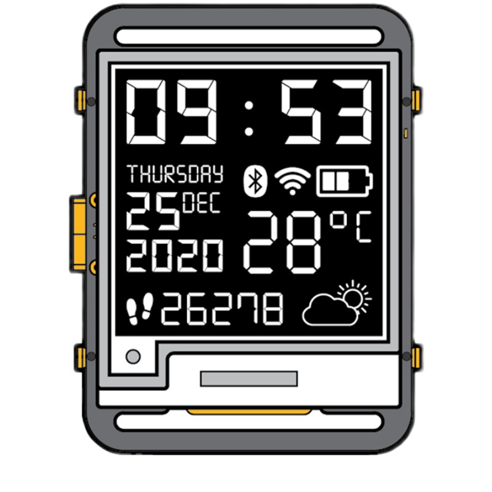 ESP32 Smart Watch ESP32 E-Watch Bluetooth Programmable Watch E-Paper Watch with Open Source Harde and Softe. 