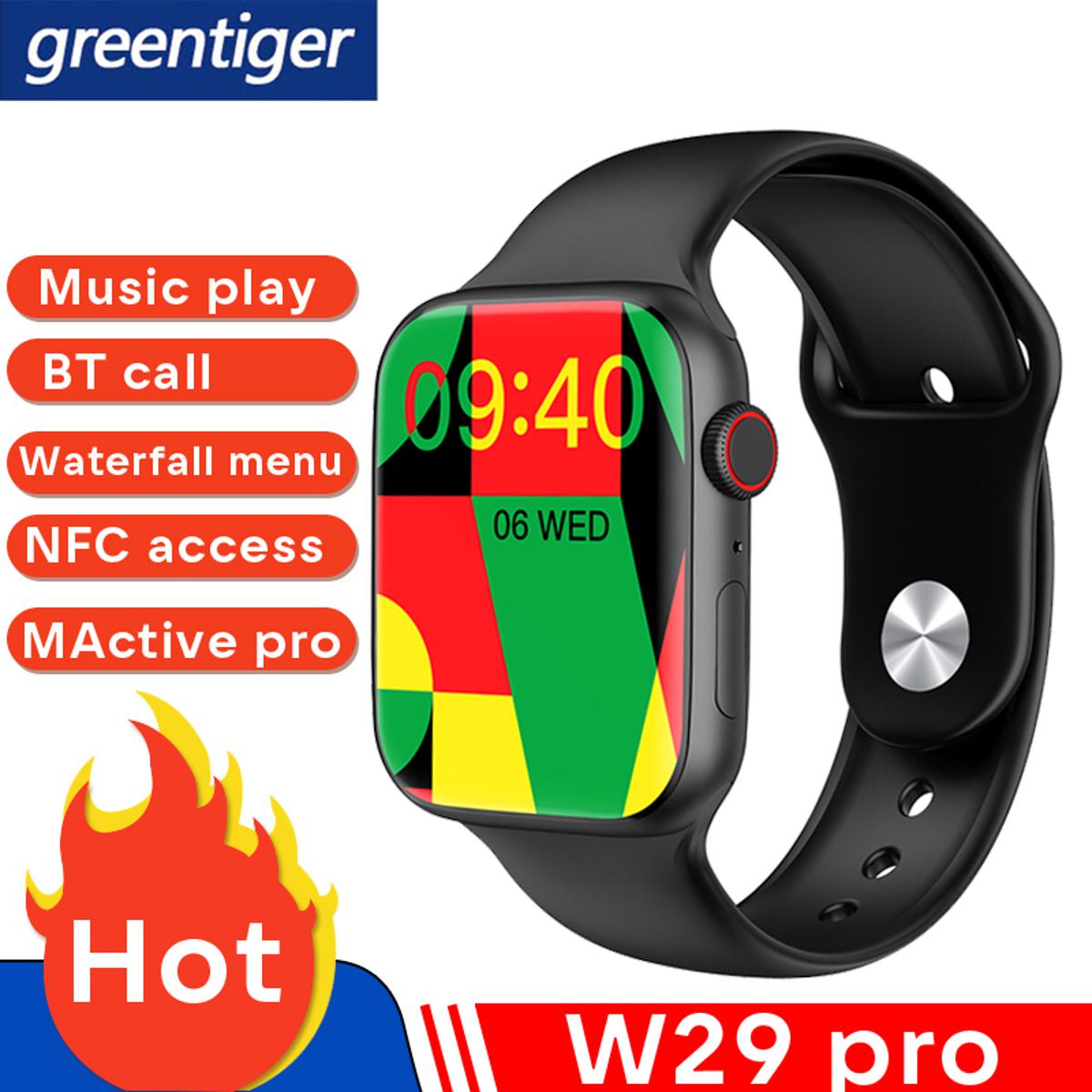 W29 Pro Men Smart Watch Dynamic Island Series 9 Compass NFC Game Bluetooth Call iwo Smartwatch for Women.. 