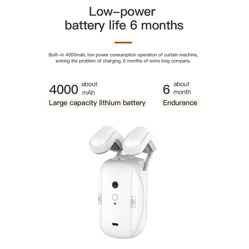 2PCS Tuya Smart Automatic Curtain Opener Bluetooth Roman Rod Curtains Switch for Alexa Google Home. 