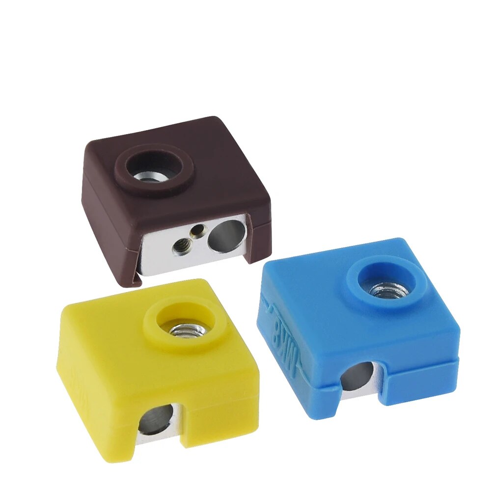 3D Printer MK8 Protective Silicone Sock Cover Case for Heater Block of Creality CR10 CR-10S S4 S5 Anet A8 MK7/MK8/MK9 Hotend. 