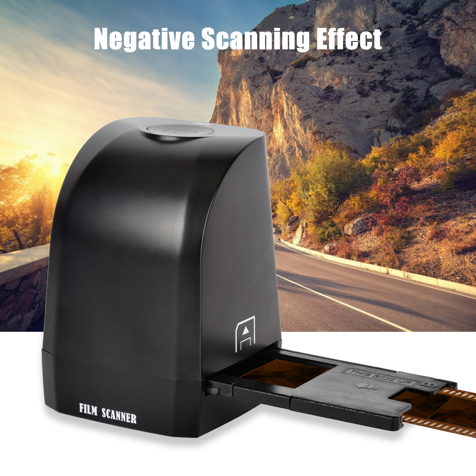 HXSJ 135 Film Slide Scanner Converter Portable Negative Film Scanner 8 Megapixel CMOS Convert 35mm/135mm Slides & Negatives to Digital JPEG Photos Compatible with Windows XP/Vista/7/8/10. 