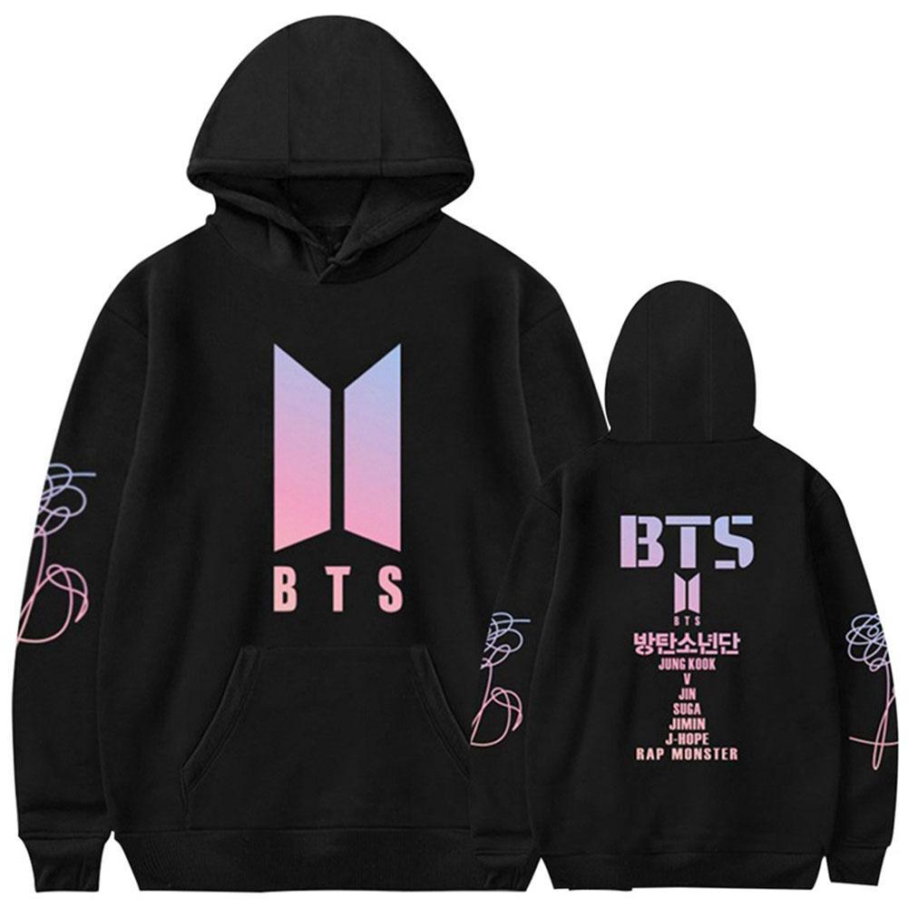 Unisex BTS Bangtan Boys Hooded Sweatshirt Casual Long Sleeves Hoodie Sweater Tops Daraz .bd