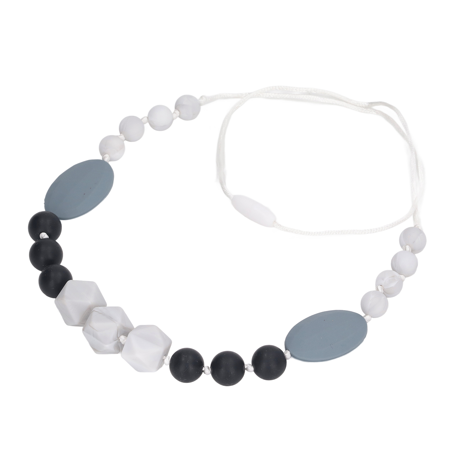 Baby Teething Necklace, Chewable Baby Teething Necklace Silicone Beads Vivid Reduce Pain Odorless Heating Easy To Clean with Detachable Clasps for Home. 