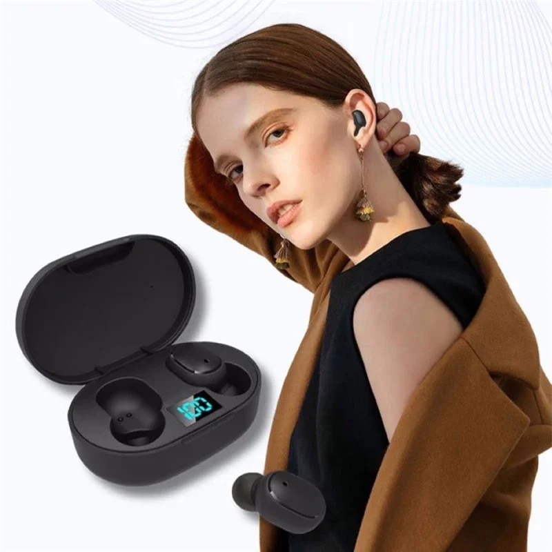 E6S TWS Bluetooth Earphones Wireless bluetooth headset Noise Cancelling Headsets With Microphone Headphones For iPhone Xiaomi. 