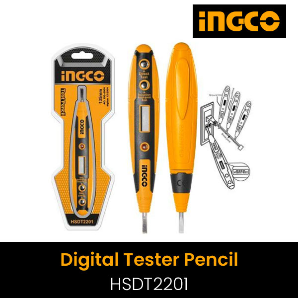 ING-AC/DC AC DC Voltage Detector Tester Digital AC DC 12-250V Non-Contact AC DC Voltage Meter Digital Tester Pen With Night Sight Induction Multi Sensor LCD Display Electric Test Pen. 