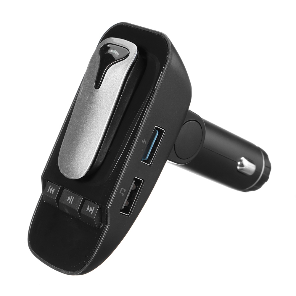 ER9 12V-24V wifi Bluetooth Auto Car FM Transmitter MP3 Player With Earphone NEW. 