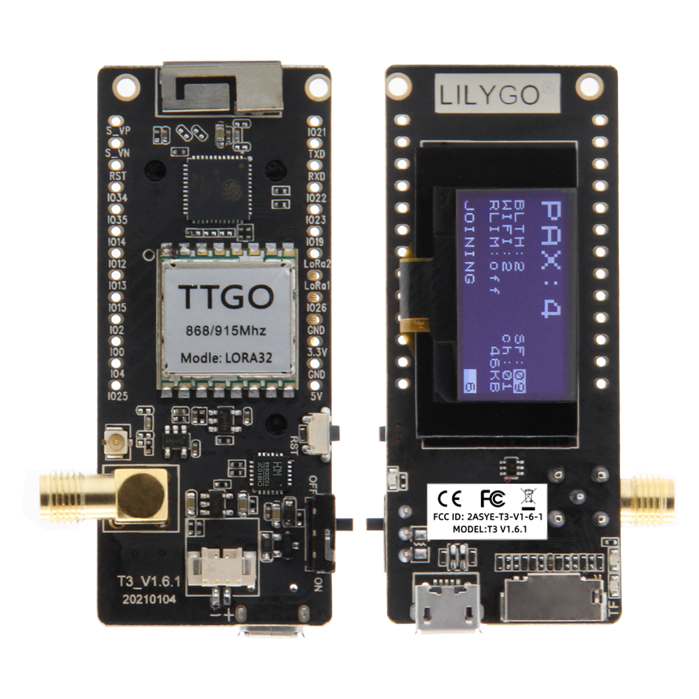 LILYGO® TTGO LoRa32 V2.1_1.6 Version 433/868/915Mhz ESP32 LoRa OLED 0.96 Inch SD Card Bluetooth WIFI Wireless Module ESP-32 SMA.