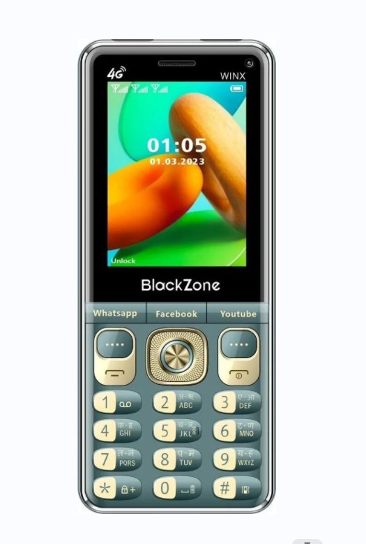 BlackZone WINX 4G Volte with 2.8 Inch keypad ,Touch Screen & Support all Android Features also WiFi Hotsport Youtube  availble. 